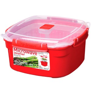 Контейнер для микроволновой печи Sistema Microwave Steamer 2.4л Red (1102)