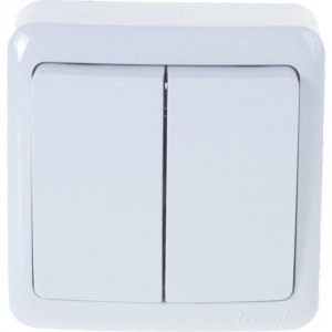 Двойной выключатель Lezard VIOLA (751-0200-101)