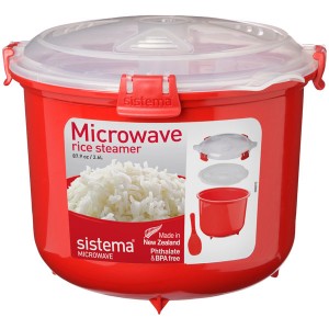 Контейнер для микроволновой печи Sistema Microwave Rise Steamer 2.6л Red (1110)