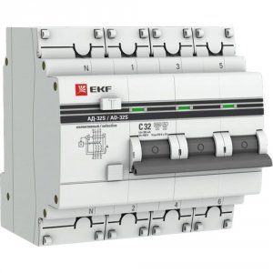 Дифференциальный автомат EKF DA32-32-300S-4P-pro