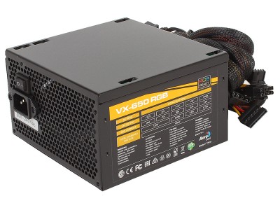 Блок питания Aerocool VX-650W RGB (4713105968125)