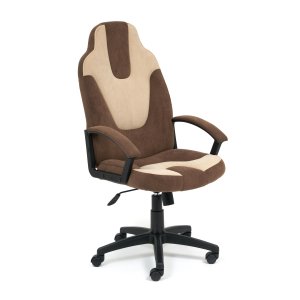 Кресло TetChair Neo (3) флок коричневый/бежевый 6/7 (15137)