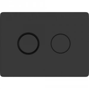 Пневматическая кнопка для AQUA 50 Cersanit Accento Circle пластик, черная матовая (63839)