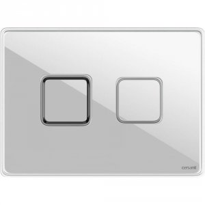 Пневматическая кнопка для AQUA 50 Cersanit Accento Square 63530 Белая глянцевая стекло