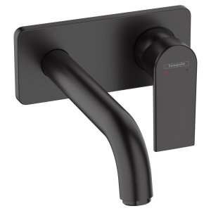 Настенный смеситель для раковины Hansgrohe Vernis Shape для механизма 13622180, черный матовый (71578670) (HG71578670)
