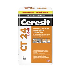 Цементная штукатурка CERESIT CT 24 Light (2048967)