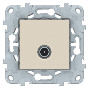 Проходная tv розетка Schneider Electric Unica New (NU546344)