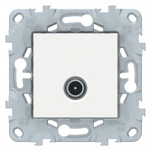 Проходная tv розетка Schneider Electric Unica New (NU546318)