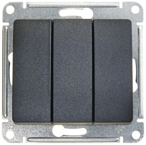 Трехклавишный механизм выключателя Schneider Electric Gsl000731 glossa (GSL000731)