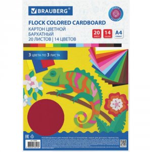 Цветной картон BRAUBERG 113505