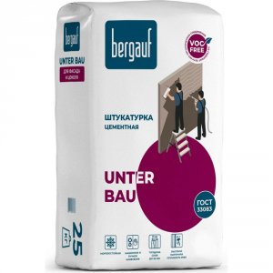 Штукатурка универсальная цементная BERGAUF Unter Bau серая 25 кг (47885)