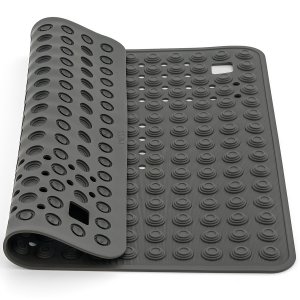 Противоскользящий коврик для душа Tatkraft Detail Black TPR (11274)