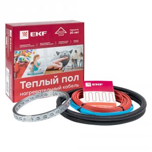 Нагревательный кабель для тёплого пола EKF nk-150