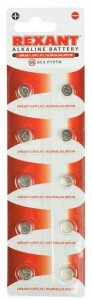 Батарейка REXANT LR58/AG11/LR721/G11/162/GP62A/362/SR721W (30-1030)