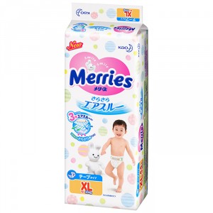 Подгузники Merries Merries XL 62020306 (384710)