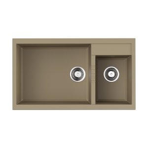 Кухонная мойка Omoikiri Tedori 86-2-LB CH шампань (4993937)