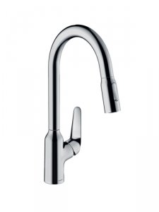 Смеситель для кухни Hansgrohe Смеситель для кухни 219 мм, выдвижной излив Hansgrohe M429-H180 71801000 (HG71820000)