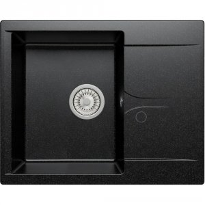 Мраморная кухонная мойка Polygran POLYGRAN Gals-620 № 16 черный (444515)