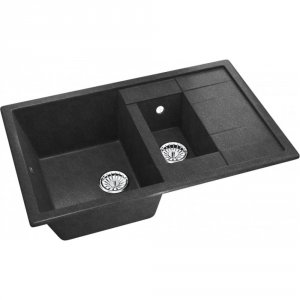 Двухчашевая мойка Mixline ML-GM22 антрацит 343 (4660105233701) (547639)