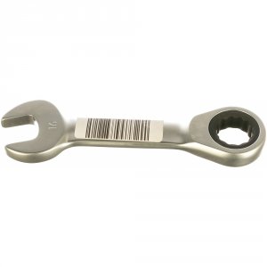 Укороченный трещоточный комбинированный ключ AV Steel AV-315316