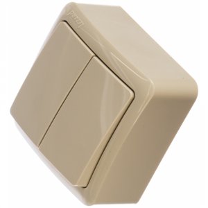 Двойной выключатель Lezard VIOLA (751-0300-101)