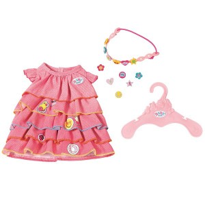 Одежда для куклы Zapf Creation Zapf Creation Baby born 824-481 Бэби Борн Платье и ободок-украшение