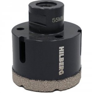 Алмазная коронка по керамике и керамограниту Hilberg Super Hard (HH655)