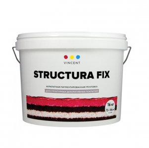 Пигментированная грунтовка для структурных декоративных покрытий Vincent STRUCTURA FIX G 2 (096-009)