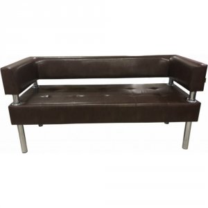 Трехместный диван Мягкий офис коричневый (СТР302КОР)