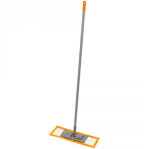 Швабра OfficeClean Professional, ручка 110 см флаундер 40 см, насадка Моп микрофибра, карманы (303072)