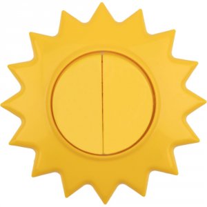 Двухклавишный выключатель Kranz Солнце (KR-78-0618)