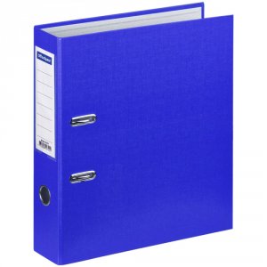 Папка-регистратор OfficeSpace 70 мм, бумвинил, с карманом на корешке, синяя
