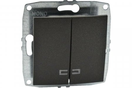 Механизм двухклавишного выключателя MONO ELECTRIC L/D (500-002025-103)