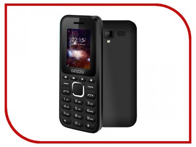 Сотовый телефон Ginzzu M102 DUAL mini (GNZ-M102DM-BLK)