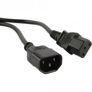Кабель питания Hyperline PWC-IEC13-IEC14-1.0-BK (43793)