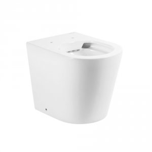 Приставной безободковый унитаз BelBagno FLAY-R P-trap (BB1003CBR)