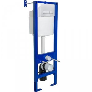 Инсталляция Berges Wasserhaus Atom 410 040339 для унитаза c Белой клавишей смыва