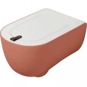 Унитаз ArtCeram The One THV001 14 00 подвесной Rosso corallo без сиденья