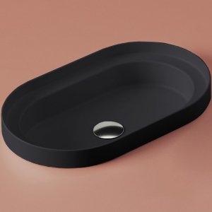 Раковина ArtCeram Fuori 60 TFL033 17 00 Черная матовая
