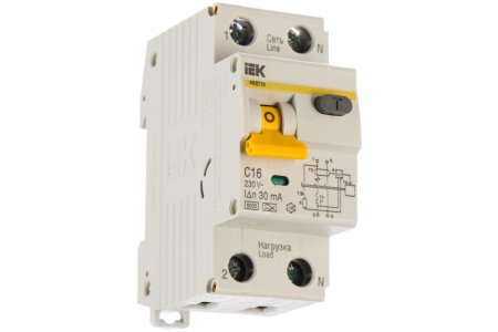 Автоматический выключатель дифференциального тока Iek ARMAT B06S (AR-B06S-1N-C16C030)