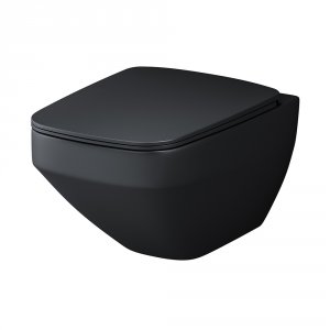 Унитаз подвесной Am.Pm Inspire V2.0 C50A1700MBSC подвесной Черный матовый с сиденьем микролифт