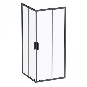 Душевой уголок Am.Pm Gem S 90х90 W93G-403-090BT профиль Черный матовый стекло прозрачное