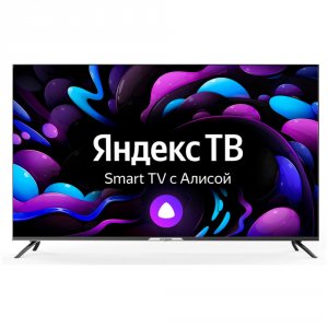 Телевизор Hyundai H-LED65BU7003 Яндекс.ТВ Frameless черный 4K Ultra HD 60Hz DVB-T DVB-T2 DVB-C DVB-S DVB-S2 USB WiFi Smart TV