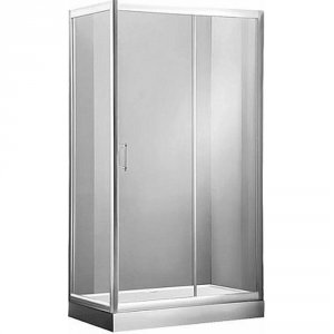 Боковая стенка Aquanet Alfa 160х90 прозрачный, хром (NAA1131) (273607)