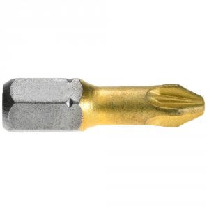 Бита Bosch 25мм PZ1 TIN 2607001591