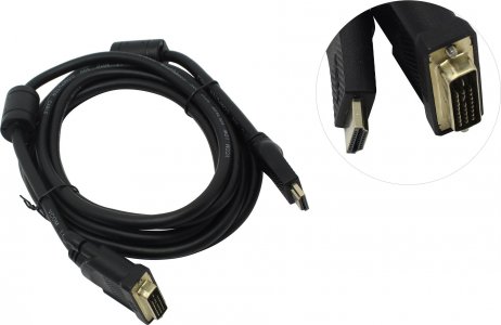 Аксессуар VCOM цифровой HDMI DVI-D 2K 3м 2 фильтра (CG484GD-3M)