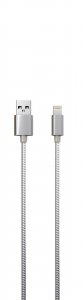 Кабель для iPod, iPhone, iPad RedLine S7 USB - 8-pin, металлическая обмотка,серебристый (УТ000010468)