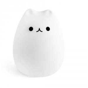 Силиконовый ночник Rombica Tommy (Котёнок) (белый) (DL-A004)