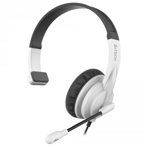 Компьютерная гарнитура A4Tech HS-11 чёрный/белый