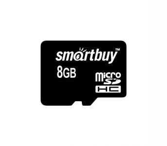 Карта памяти Smartbuy microSDHC 8GB Сlass4 с адаптером SD (SB8GBSDCL4-01)